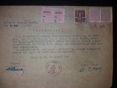 LOT 137 Document 1947 cu timbre fiscale Mihai,judiciar,IOVR foto