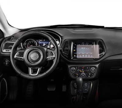 Folie Protectie Navigatie Jeep Compass 2016-2019, Duragon, protectie Display Navigatie, silicon Transparent, Anti-zgarieturi, kit instalare foto