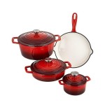 Set oale fonta Xanten, Carl Schmidt Sohn 067489 , 7 bucati, rosu cu negru