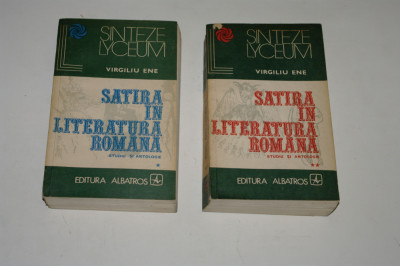 Satira in literatura romana - studiu si antologie - Virgiliu Ene - 2 vol. foto
