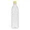 Sticlă Depozitare Ulei Vin, 1L, Cappac Galben, Plastic Transparent