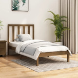 VidaXL Cadru de pat, maro miere, 100x200 cm, lemn masiv de pin