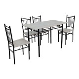 Cumpara ieftin Set mobilier de dining cu 5 piese, Roza, sonoma, 110x60x75 cm