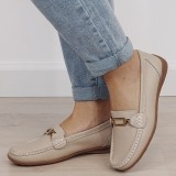 Mocasini bej de tip loafers din piele naturala 0511 01