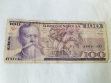 bnk bn Mexic 100 pesos 1981 circulata