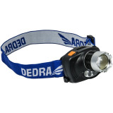 Lanterna frontala, faruri senzor miscare, infrarosu, 3w creed + baterii incluse, Dedra