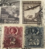 Timbre America Interbelica TMB1AMC Chile centavos - serie/lot 4