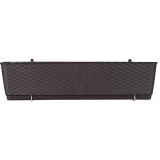 Cumpara ieftin Jardiniera decorativa, Prosperplast, imitatie ratan, suport, maro, 49.2x17.2x17.4 cm, Old