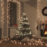 Instalație lumini 1000 LED-uri 100 m 8 efecte de lumină IP44 alb cald, vidaXL