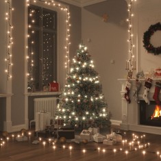 Instalație lumini 1000 LED-uri 100 m 8 efecte de lumină IP44 alb cald