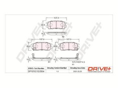 Dr!ve+ DP1010.10.0984 set placute frana,frana disc