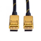 Cablu Displayport GOLD 4K v1.2 T-T 5m, Roline 11.04.5647