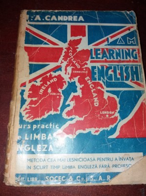 I AM LEARN ENGLISH - Curs de Limba Engleza - I. -Aurel Candrea foto