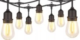 Ghirlanda luminoasa pentru exterior 10 m, 10 becuri LED calde 3000K, IP44