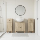 Cumpara ieftin Set de cabinet pentru baie cu 3 piese ALKMAAR 3 buc.