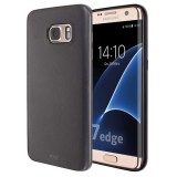 Husa Silicon Negru Mat Samsung Galaxy S7 Edge, Protectie Socuri si Zgarieturi, Carcasa TPU