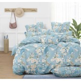 Set lenjerie pat dublu lux din microsatin Amelia