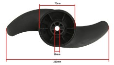 Elice din plastic 2 pale 230mm pentru motor electric barca MXM8330501