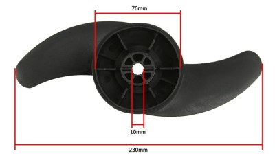 Elice din plastic 2 pale 230mm pentru motor electric barca MXM8330501 foto