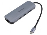 Hub USB OTG 9 Porturi 0,15m Grey