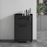 Cumpara ieftin Corp Mobil Adore Gaming cu 2 sertare si incuietoare, Negru, 40x56x40 cm