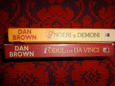 Dan Brown - Codul lui Da Vinci + Ingeri si demoni ( cartonate )