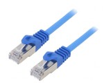 Patch Cord Ethernet Cat6 F/UTP Albastru 1m RJ45, Gembird