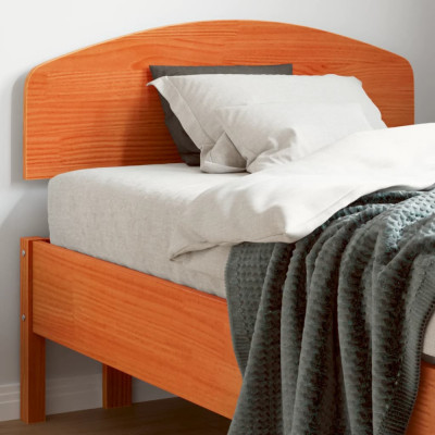 vidaXL Tăblie de pat, maro ceruit, 90 cm, lemn masiv de pin foto