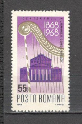 Romania.1968 100 ani Orchestra Filarmonica George Enescu CR.176 foto
