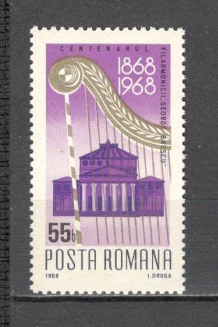 Romania.1968 100 ani Orchestra Filarmonica George Enescu CR.176