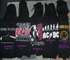 Hanorac AC/DC,Nirvana,Pink Floyd,bluza,pulover +altele formatii rock foto