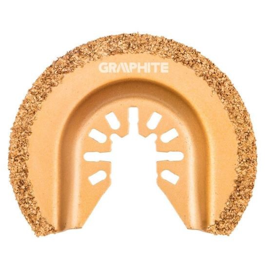 Panza/lama fierastrau, pentru multifunctional, cu carbura tungsten diamantata,&nbsp;pentru&nbsp;ceramica, 64 mm, Graphite GartenVIP DiyLine