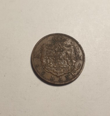 5 bani 1884 foto