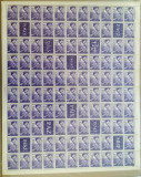 Romania 1956 Ziua Copilului coala intreaga rarisima MNH 100 serii cu 10 vignete, Nestampilat