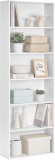 Cumpara ieftin Biblioteca Alb Vasagle 60x24x178.5 cm