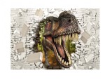 Sticker decorativ cu Dinozauri, 85 cm, 234STK, animale si pasari