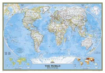 National Geographic: World Classic Wall Map (43.5 X 30.5 Inches) foto