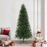 vidaXL Brad de Crăciun artificial Verde 240 cm PVC, PE și oțel 42018736