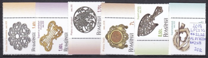 2019 Colectii romanesti Platouri (II), LP 2233, MNH