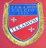 Fanion fotbal - SOCIETA SPORTIVA TERAMO CALCIO 1913 (Italia) - folie de protectie si dimensiuni mari 30x22 cm