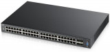 Zyxel xgs2210-52 48-port gbe l2 switch with 10gbe uplink layer 2 total port count: 52