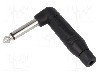 Conector jack, Jack 6,3mm, 2 contacte, tata, AMPHENOL - ACPM-RB