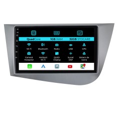 Navigatie Dedicata Seat Leon Mk2 (2005-2012), 9Inch, 1Gb Ram, 32Gb Stocare, Carplay