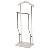 Portmantou dublu, tip valet, SL Greg, cromat, lemn, 107 cm, alb