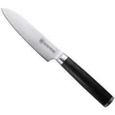 Cutit santoku otel Damask HRC 60 Konstanz, Carl Schmidt Sohn, 12 cm, maner negru, 071318