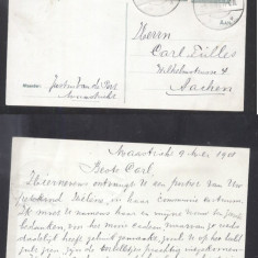 Netherlands 1908 Uprated Rare Postcard Postal stationery Aachen DB.469