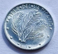258. Moneda Vatican 1 lira 1973