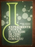 Experimente chimice si lucrari de cerc pentru gimnaziu- Ortansa Petrovanu. Maria Munteanu