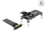 PCI Express 3.0 x4 la M.2 Key M cu fan + cablu 10cm, Delock 64357