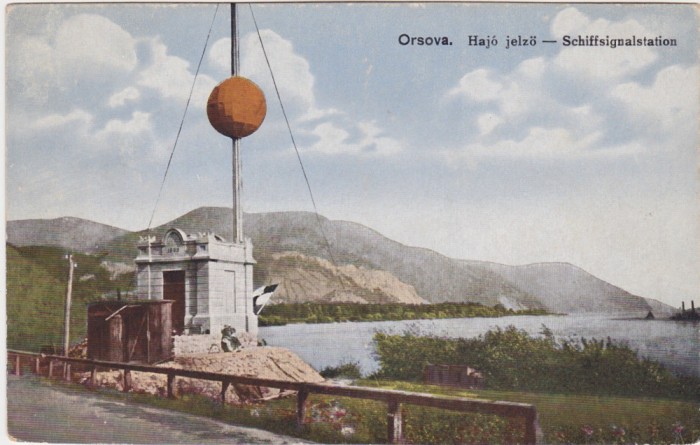 CP Orsova Hajo jelo Schiffsignalstation Statia de semnalizare nave ND
